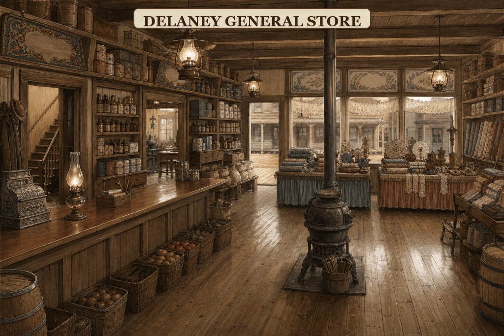 Delaney General Store Interior — Bridal Veil Falls